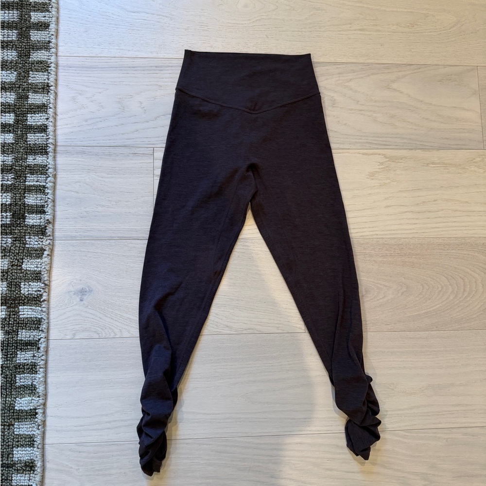 High-Waisted cinched Brown Leggings